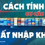 Ct Tính Giá Trị Xuất Nhập Khẩu